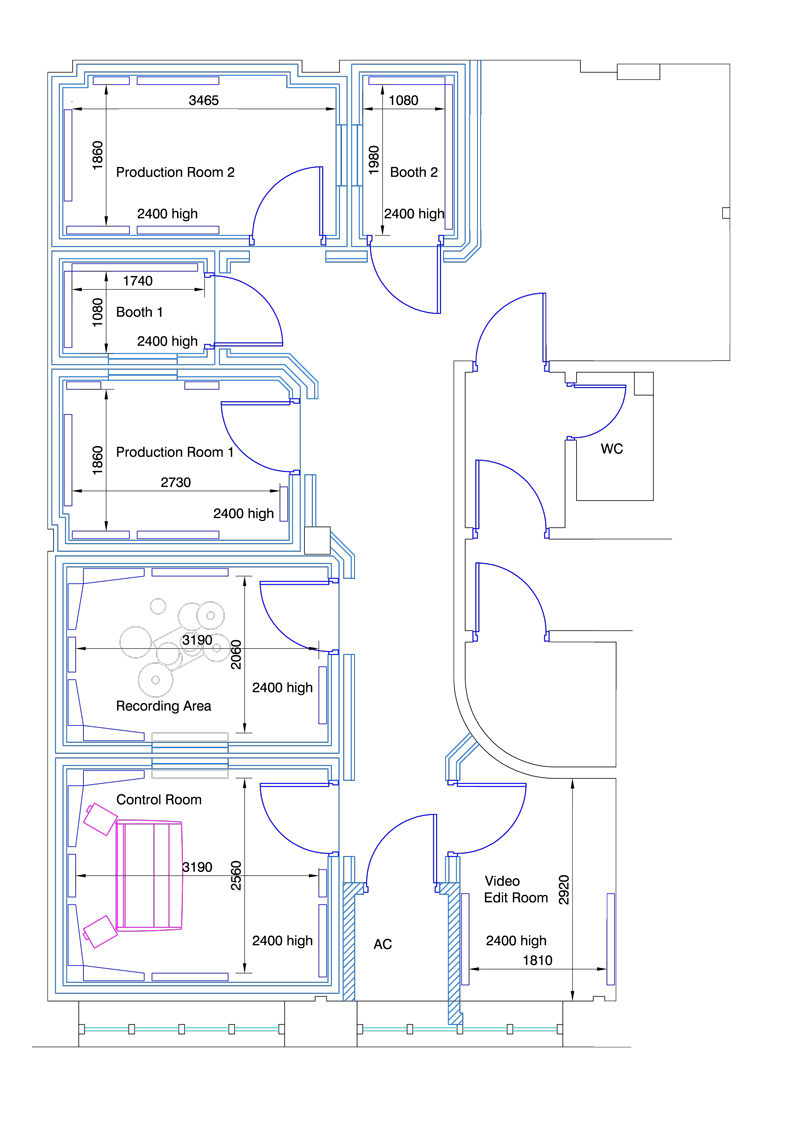 Floor Plan The Blue Box Studios